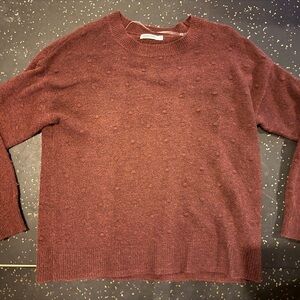 Reitmans Burgundy Crew Neck Sweater